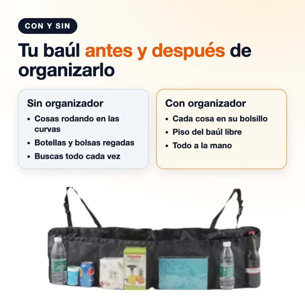 Baúl con y sin organizador